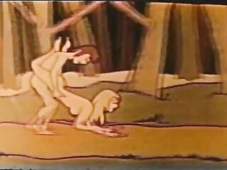 Laughable vintage XXX animated cartoon