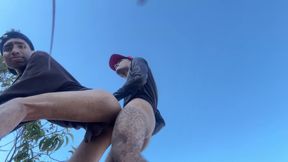 fucking in the middle of the road after sports