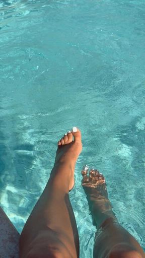 Feet in the pool kinda day