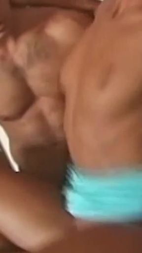 Emerging From Cave Big Natural Tits Dame Arrives with Her High Heels Into Threesome Heaven