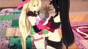 Velvet strapon fucks Magilou. Tales of Berseria Hentai.