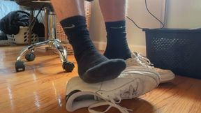 Worship MasterMateo's feet under his desk while he works