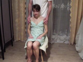 Peculiar carnal massage of young sexy shy woman