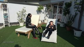 LILY DUPONT : BOOT WORSHIP AND SPANKING FOR HER