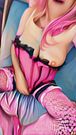 Corset stockings sissy pink