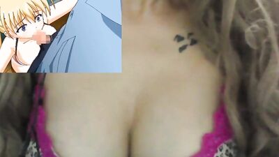 Watch this busty webcam babe get all wet while watching a rough uncensored anime sex cartoon