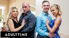 Adult Time - Hot Swingin' Wives Trade Spouses in Steamy Foursome Orgy!