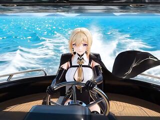4 Zenless Zone Zero Whores Crash the Captain's Yacht and Entreat Forgiveness on an Island - AI GENERATED