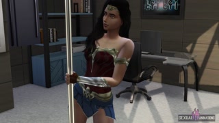 POV Wonder Woman Dances Sensual and Gets Fucked Hard - Sexual Hot Animations