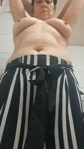 Undressing because your vagina is dirty and wet needs to be washed