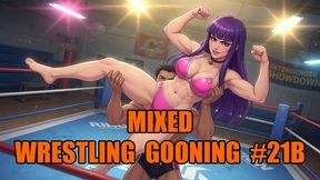 Mixed Wrestling Gooning #21B: Thigh Dominion Goon State (Animated)