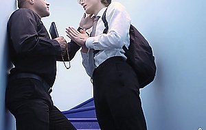Teen boy indulges in a sexy fling with the old priest