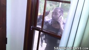 Brett Baker welcomes his neighbor Jace to a hot fucking action