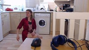 Czech Slut Gets Caught Washing Dishes, Takes Hard Facial Finish