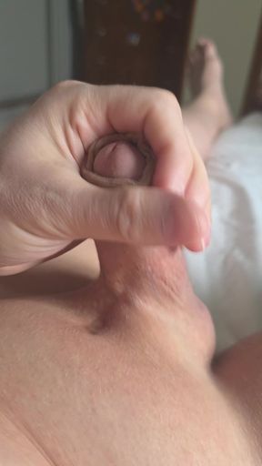 Murray solo masturbates and then cumming while watching his partner
