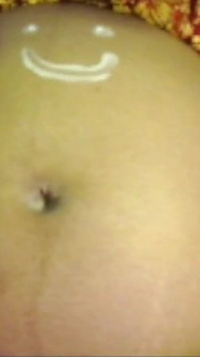 Pregnent Lady Playing Big Belly Short.