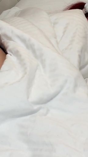 I caught my stepdaughter after masturbating, when she was resting and taught her how to do it   Clip 1