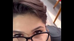 Gozada na buceta da ga&uacute_cha depois de fuder muito com o pau enorme do Big bambu