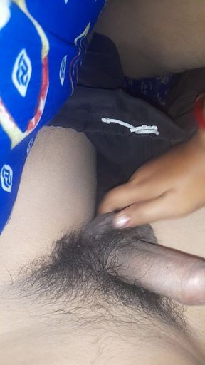 Handjob with desi bhabhi