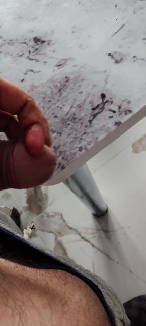 at home and cum on the table