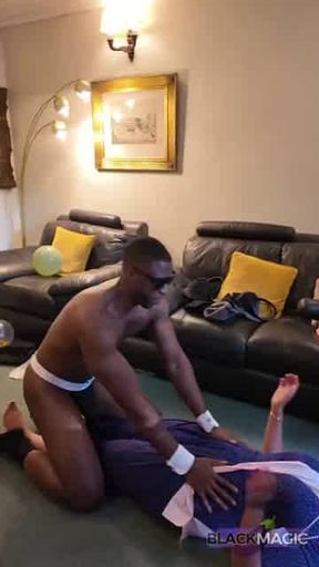 stripper performe to group ladies