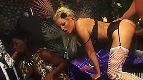 Voodoo Slut Gets Stuffed And Soaked In Four-way Fuck