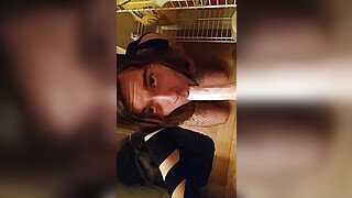 Sexy Shemale Rides Dildo