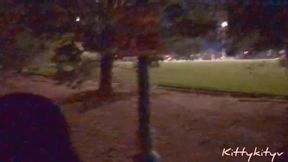 Teen milf shows perfect tits at soccer game (short video)