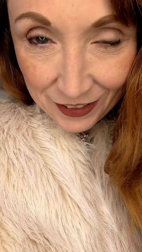 Fur Coat No Panties Cougar Step-stepmom Spit Fetish Blowjob