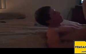 Muscular Dad Dominates His Twink Son