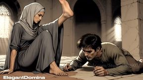 Hijab Wife Mercilessly Stomps Cheating Husband 50+ Face Stomps