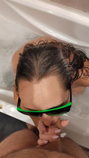 Real married stepsister sucked and jerked me off while her husband was at work. I really want to fuck her   Clip 1