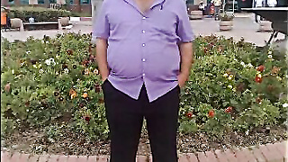 Yam-sized Turkish Granddad Drains His Trunk