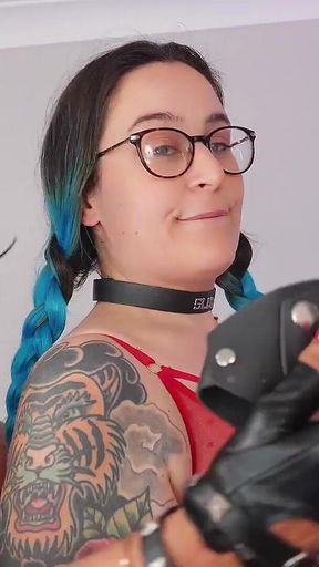 Submissive Slut Training - Dildo Gag