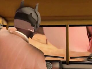 Giantess mavis anal vore a entire bus!