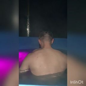 Hot body wife caught with husband best friend on hot tub. 11:16 he do it again