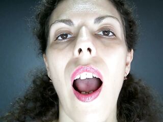 Giantess plays with small man