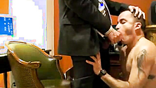 Ample-Trouser snake Father Blows His Masculine Assistant