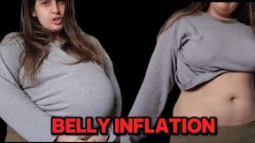 Belly inflation & bloatingfetish – my tummy keeps growing nonstop!
