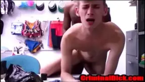 Blonde Twink Gets Pounded Hard by Massive BBC Cop — No Condom Interracial Fuck Fest – 18+