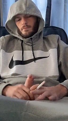 Smoking and Stroking Compilation - Smoke, Big Dick and Cum