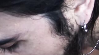 Bearded straight amateur bends over for raw dick in POV