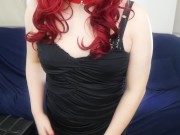 Nylons With A Little Black Dress JOI