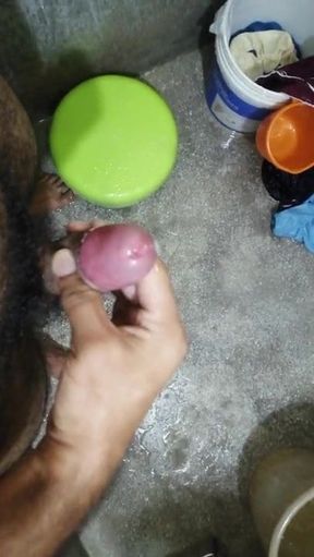 Huge cum in the shower