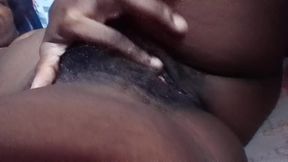 Rubbing My Extremely Hairy Pussy Amazing Moaning Orgasms