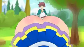 Aqua Teases Kazuma with Luscious Curves in Hot Milf Fantasies