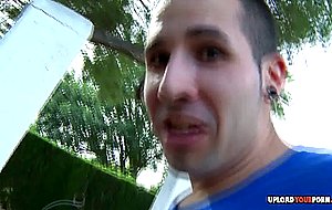 Sexy brunette wants to bang in the park hd