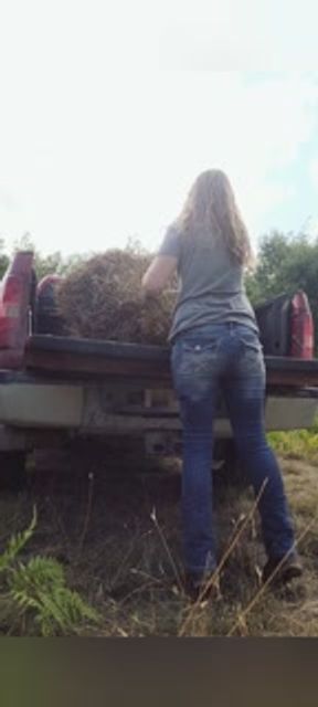 Unload Hay with a Country MILF