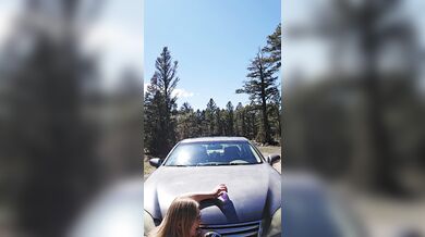 Hood Of Car Holds Fire-Squirty Kitten Squirts Uncontrolled