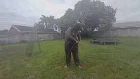 Muddy Denim Overalls and Getting Clean